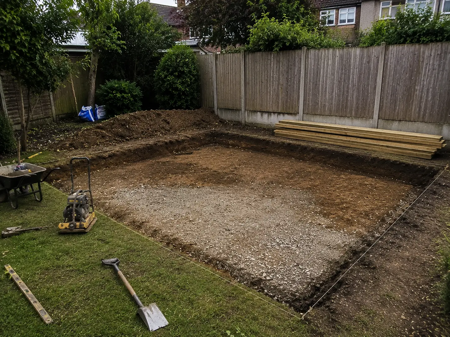 Finished concrete base in Newport Pagnell