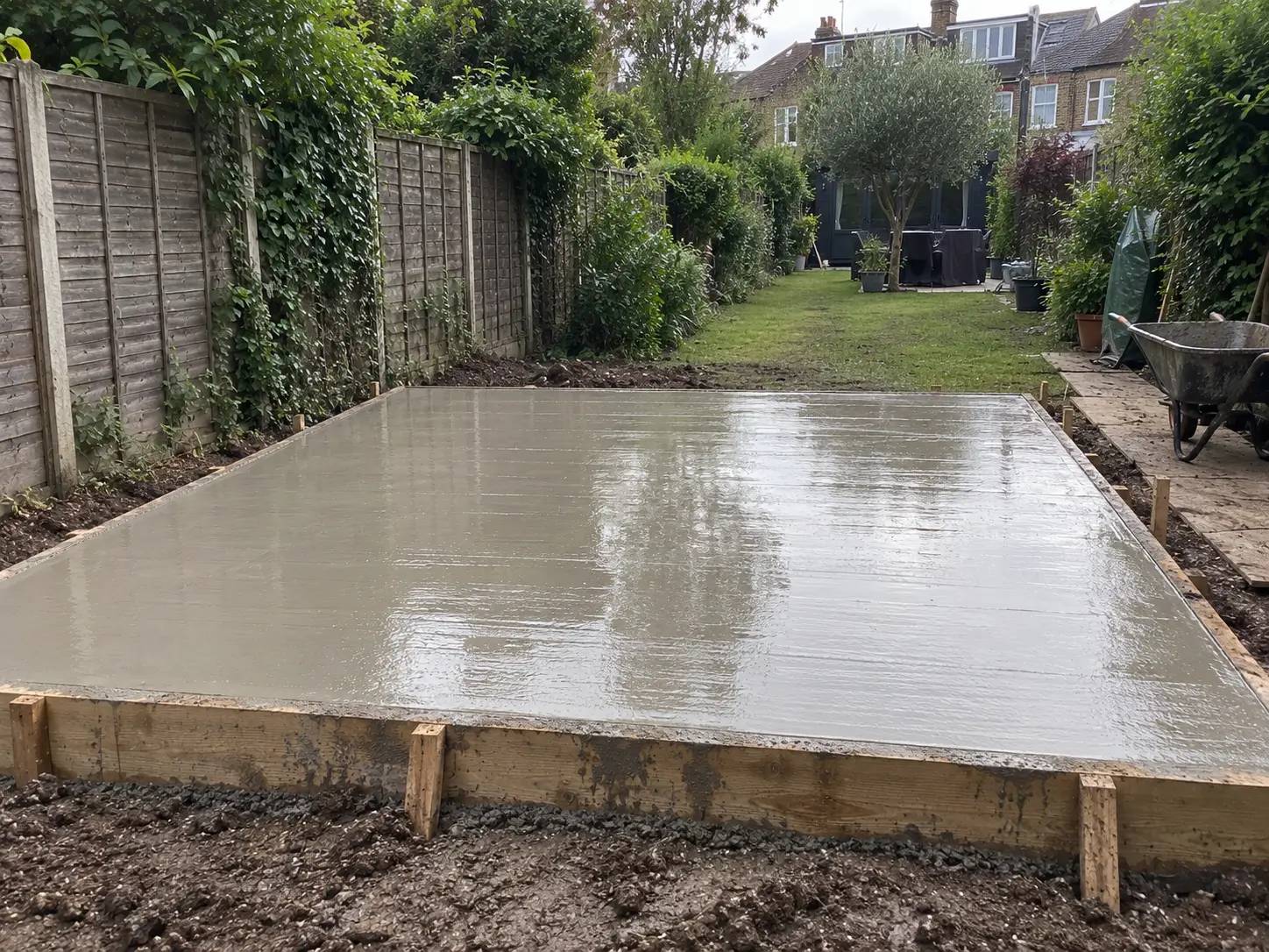 Residential concrete base